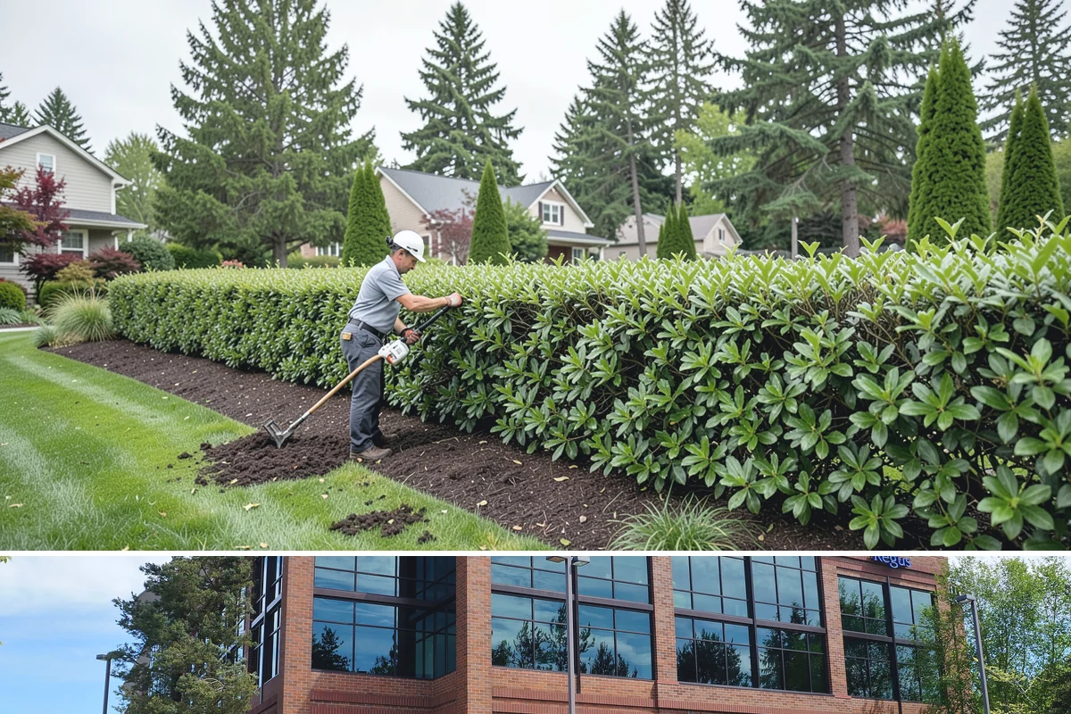 Arborist Wood Chip Installation in Mountlake Terrace, Snohomish County, WA - Arborist chips can go down any season, but a fall application in the Northwest insulates roots and lets the chips mellow over...