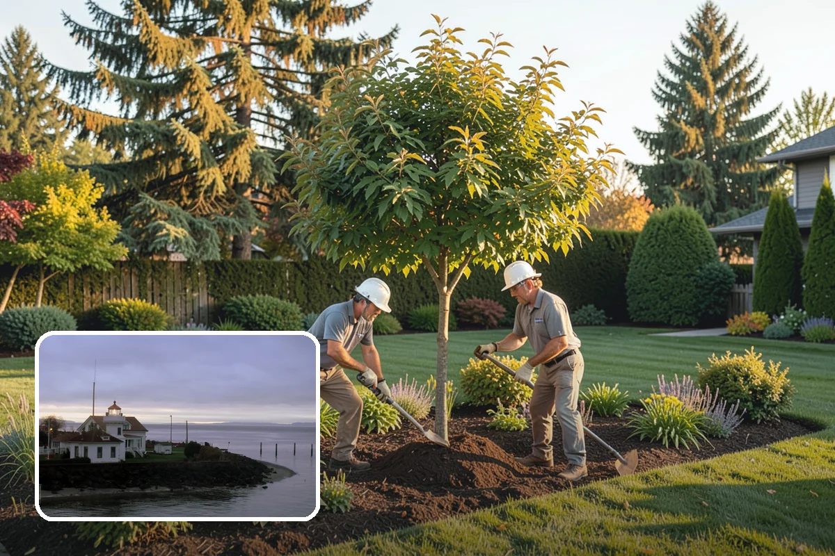 Arborist Wood Chip Installation in Mukilteo, Snohomish County, WA - Builds healthy soil as it decomposes