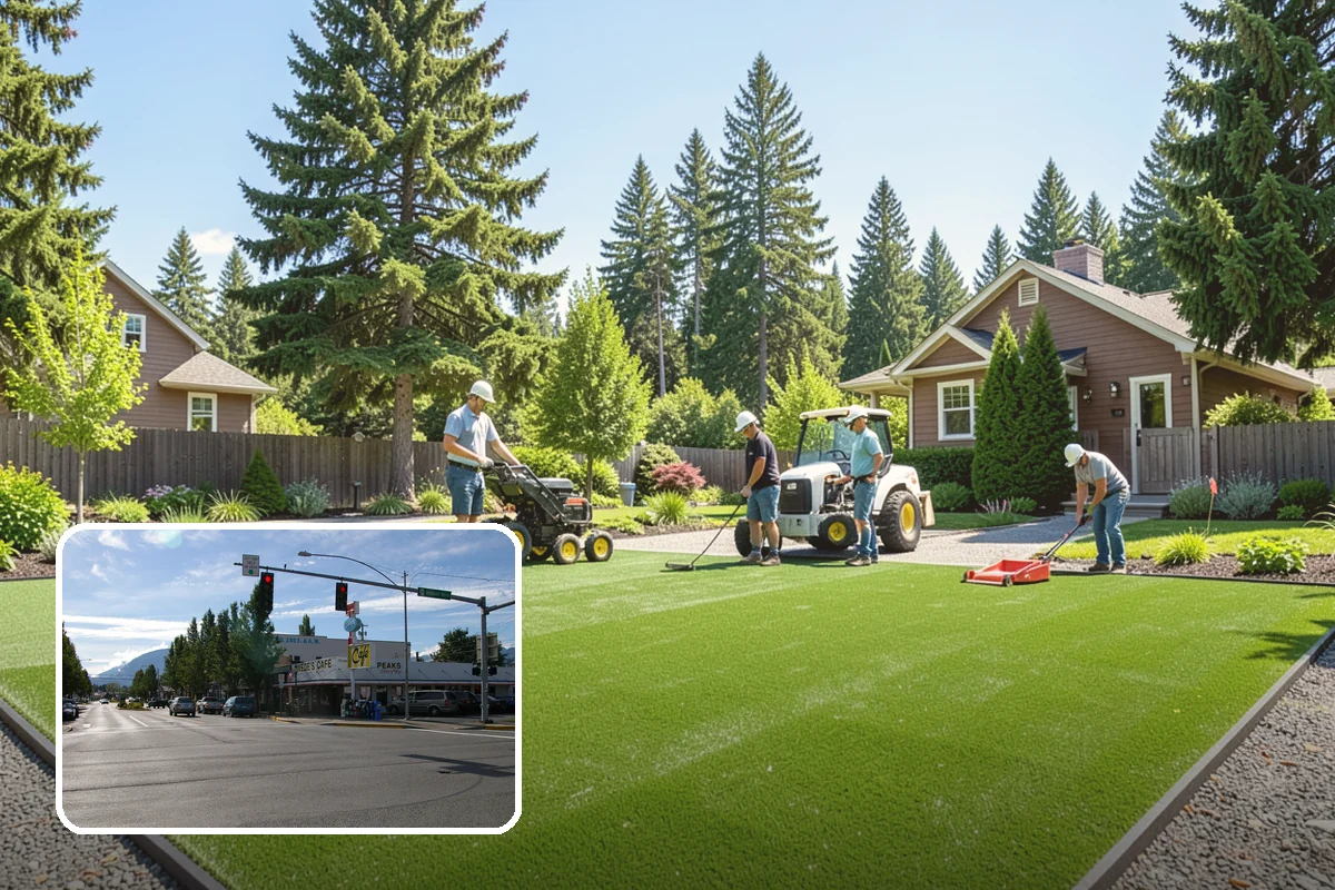 Arborist Wood Chip Installation in North Bend, King County, WA - Builds healthy soil as it decomposes