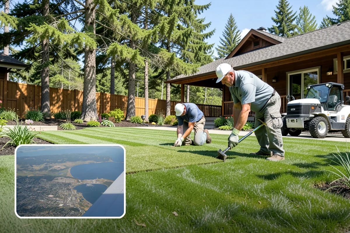 Arborist Wood Chip Installation in Oak Harbor, Island County, WA - Builds healthy soil as it decomposes