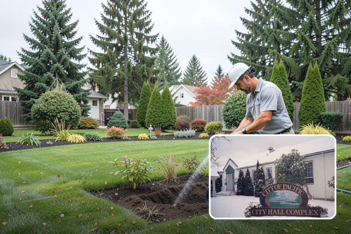 Arborist Wood Chip Installation in Pacific, King County, WA - Builds healthy soil as it decomposes