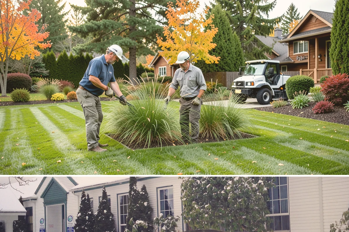 Arborist Wood Chip Installation in Pacific, King County, WA - Arborist chips can go down any season, but a fall application in the Northwest insulates roots and lets the chips mellow over...