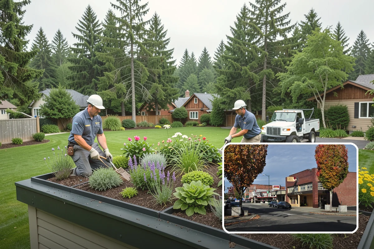 Arborist Wood Chip Installation in Puyallup, Pierce County, WA - Builds healthy soil as it decomposes