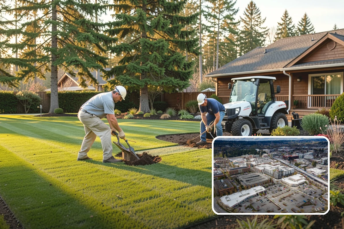 Arborist Wood Chip Installation in Redmond, King County, WA - Builds healthy soil as it decomposes