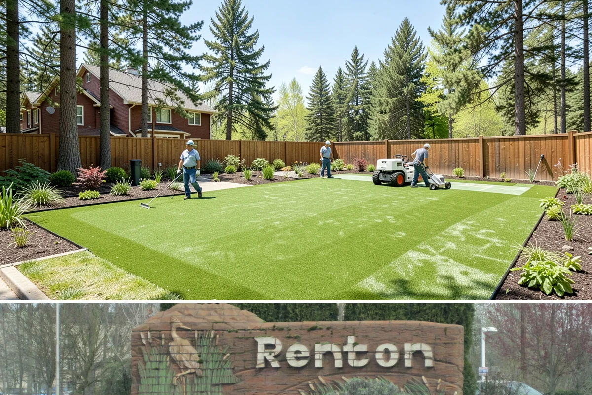 Arborist Wood Chip Installation in Renton, King County, WA - Arborist chips can go down any season, but a fall application in the Northwest insulates roots and lets the chips mellow over...