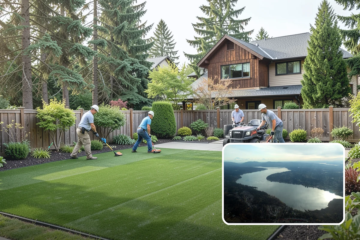 Arborist Wood Chip Installation in Sammamish, King County, WA - Builds healthy soil as it decomposes