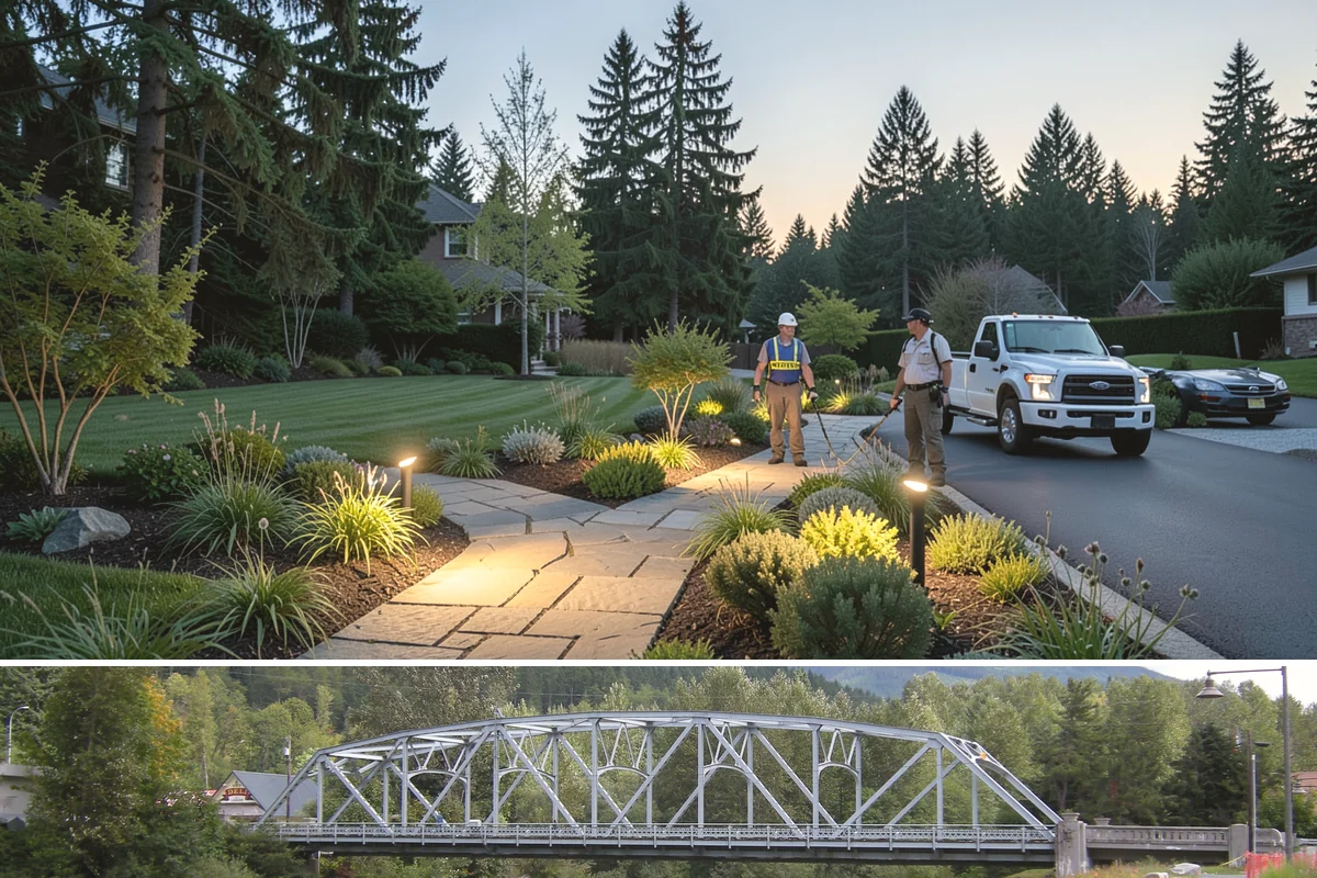 Arborist Wood Chip Installation in Skykomish, King County, WA - Arborist chips can go down any season, but a fall application in the Northwest insulates roots and lets the chips mellow over...