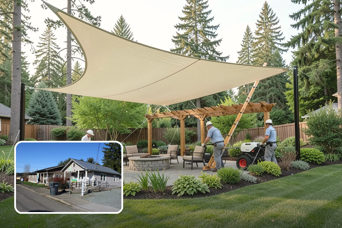 Arborist Wood Chip Installation in South Prairie, Pierce County, WA - Builds healthy soil as it decomposes