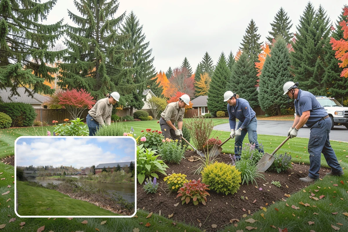 Arborist Wood Chip Installation in Tukwila, King County, WA - Builds healthy soil as it decomposes