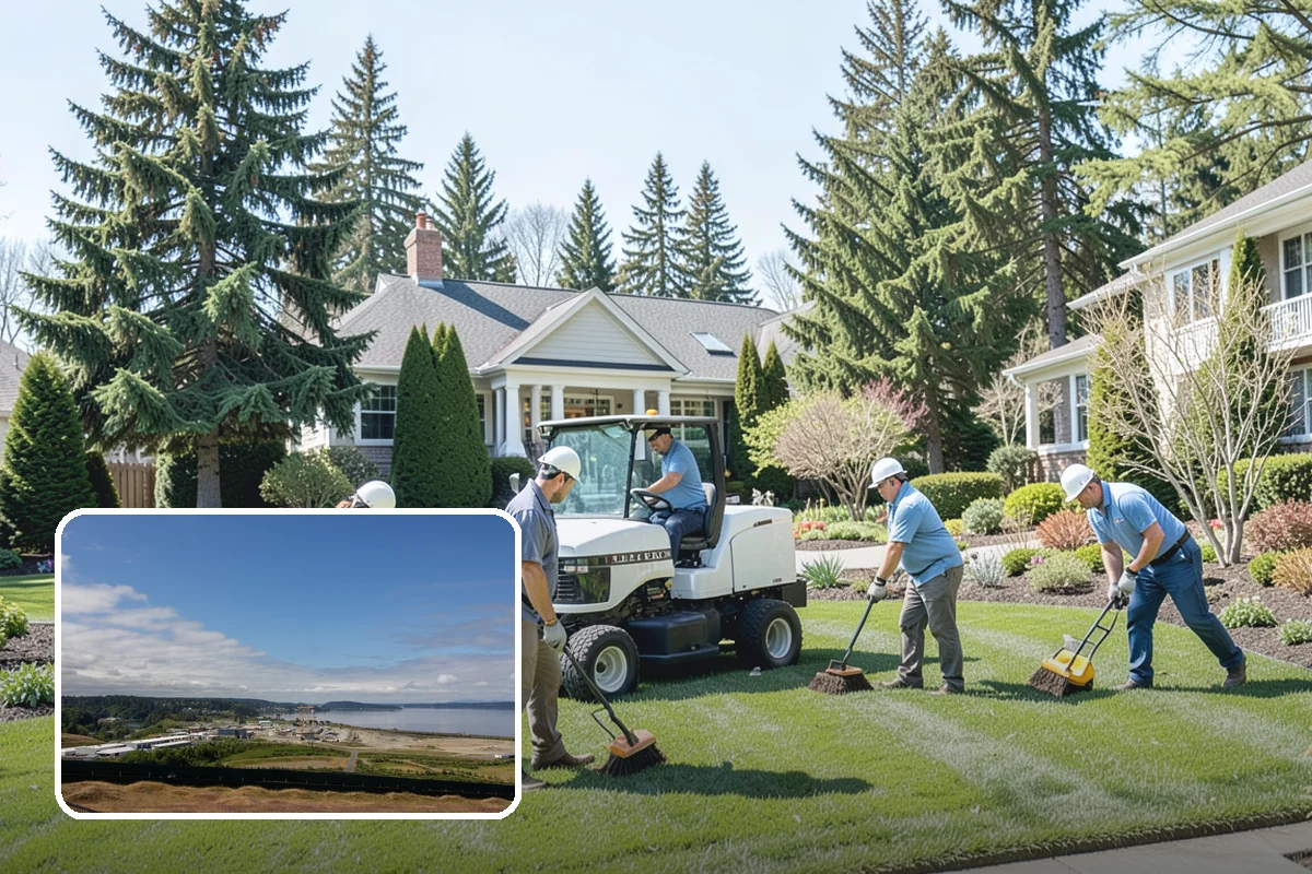 Arborist Wood Chip Installation in University Place, Pierce County, WA - Builds healthy soil as it decomposes
