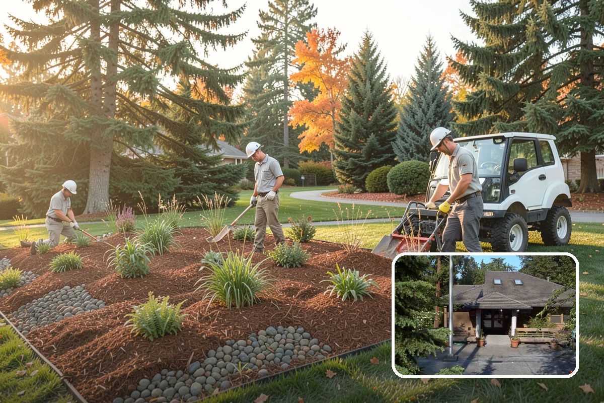 Arborist Wood Chip Installation in Yarrow Point, King County, WA - Builds healthy soil as it decomposes