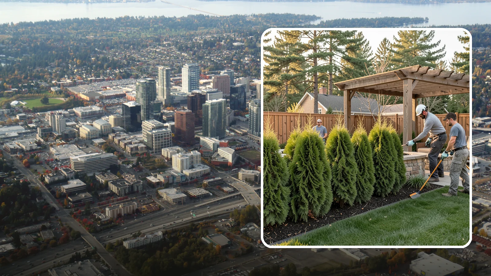 Arborvitae Trimming in Bellevue, King County, WA - Professional arborvitae trimming that keeps your privacy screen dense, upright, and healthy through Western Washington's wet...