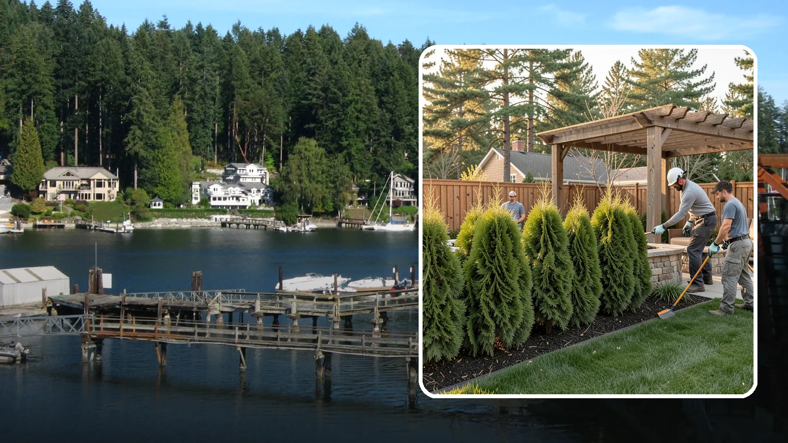 Arborvitae Trimming in Gig Harbor, Pierce County, WA - Professional arborvitae trimming that keeps your privacy screen dense, upright, and healthy through Western Washington's wet...