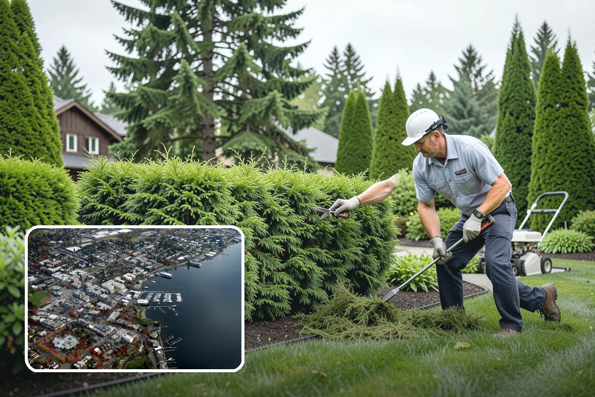 Arborvitae Trimming in Kirkland, King County, WA - Maintains a dense, uninterrupted privacy screen
