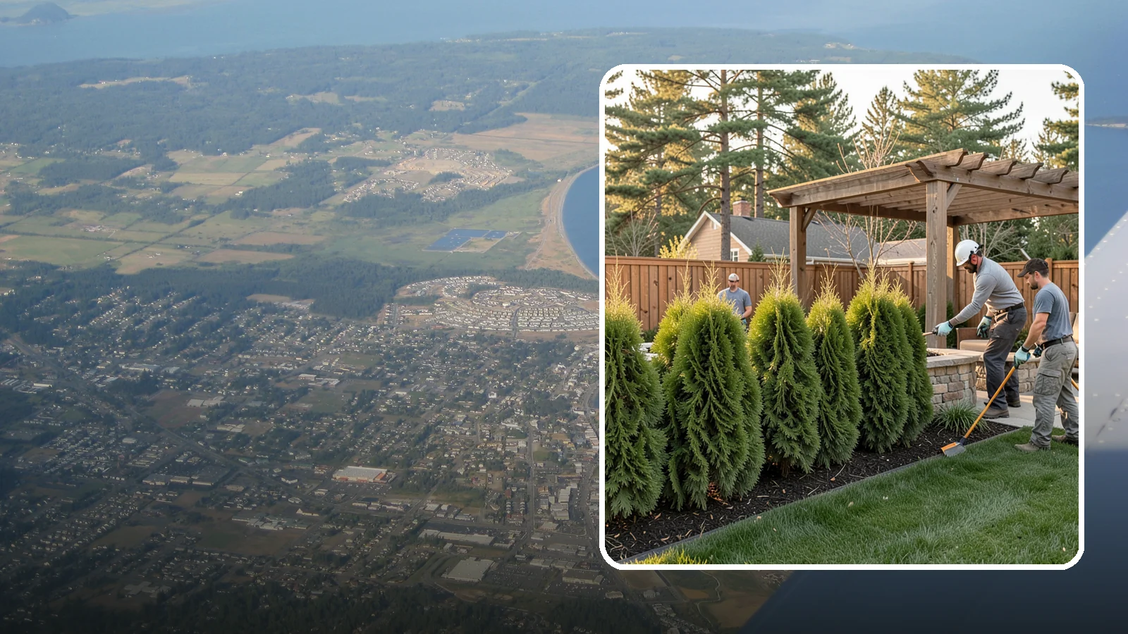 Arborvitae Trimming in Oak Harbor, Island County, WA - Professional arborvitae trimming that keeps your privacy screen dense, upright, and healthy through Western Washington's wet...