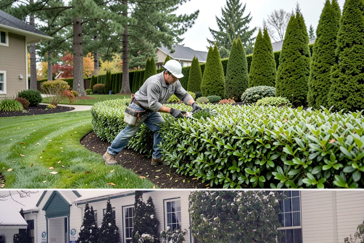 Arborvitae Trimming in Pacific, King County, WA - Best trimmed in late spring after new growth hardens and again in early fall before Western Washington's wet season sets in.