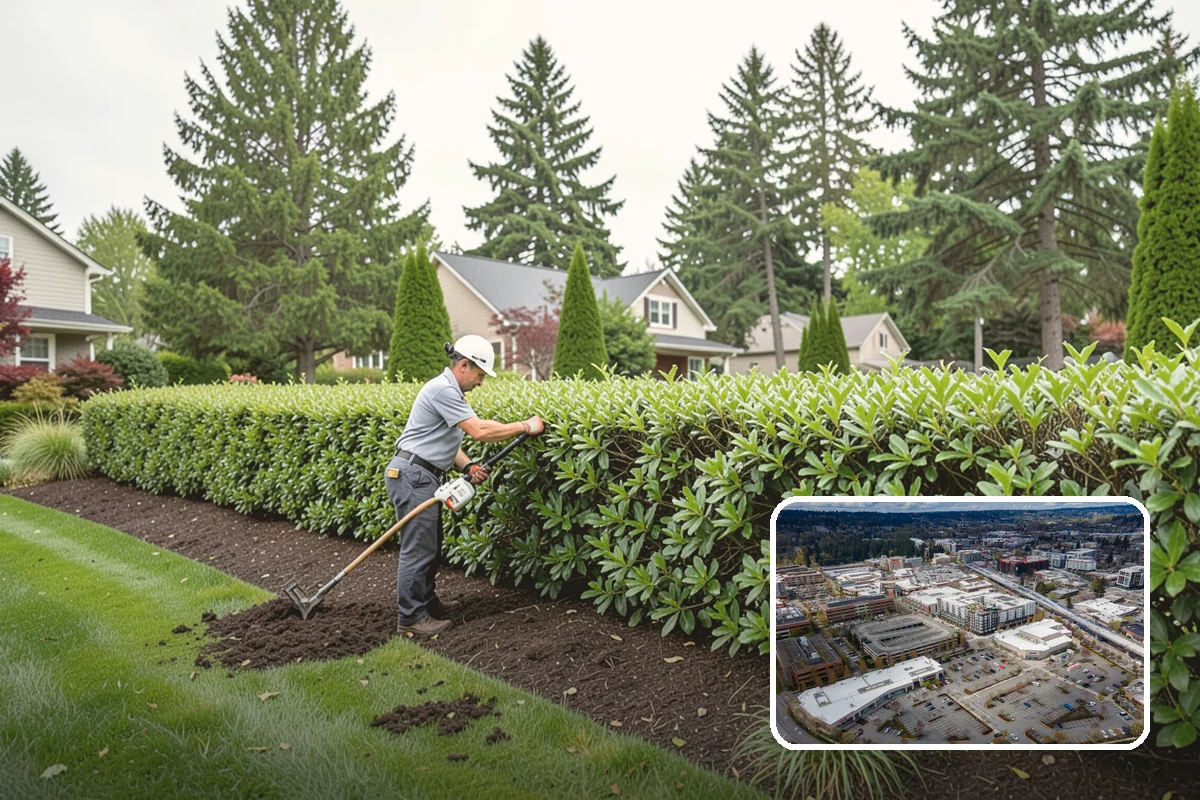 Arborvitae Trimming in Redmond, King County, WA - Maintains a dense, uninterrupted privacy screen