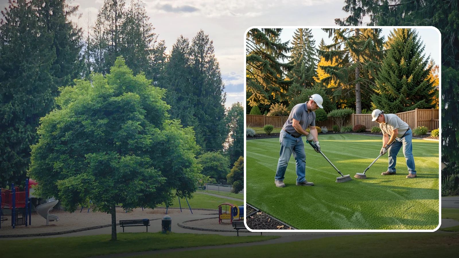 Artificial Turf Cleaning & Maintenance in Bonney Lake, Pierce County, WA - Professional turf grooming and cleaning that keeps synthetic lawns fresh, upright, and sanitary.