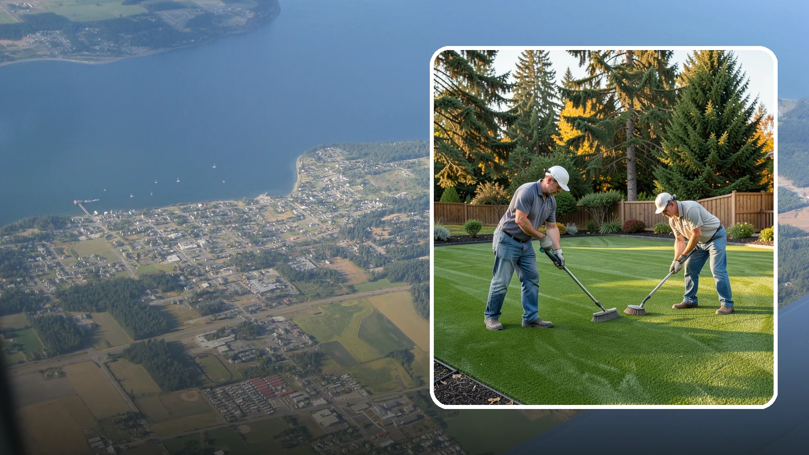 Artificial Turf Cleaning & Maintenance in Coupeville, Island County, WA - Professional turf grooming and cleaning that keeps synthetic lawns fresh, upright, and sanitary.