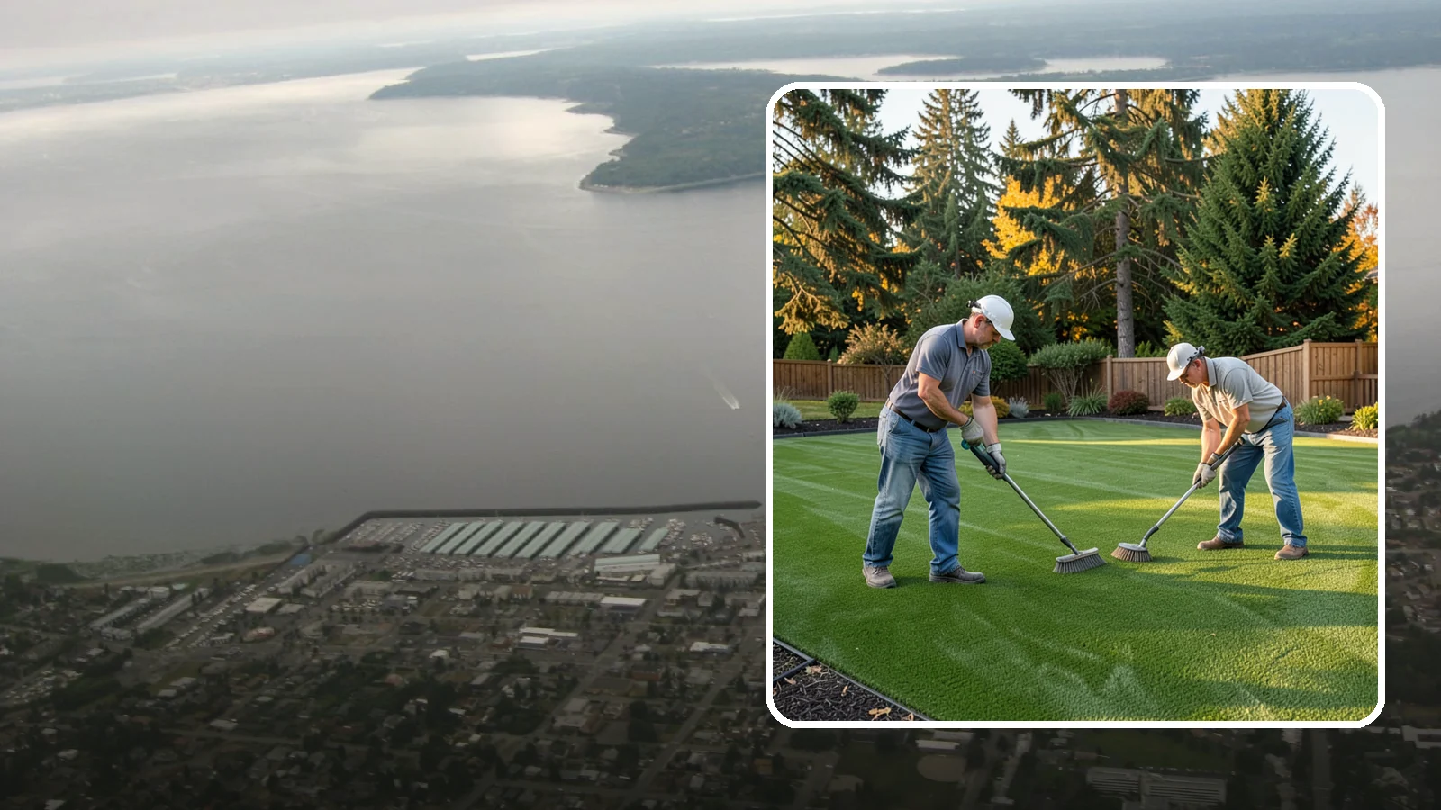 Artificial Turf Cleaning & Maintenance in Des Moines, King County, WA - Professional turf grooming and cleaning that keeps synthetic lawns fresh, upright, and sanitary.