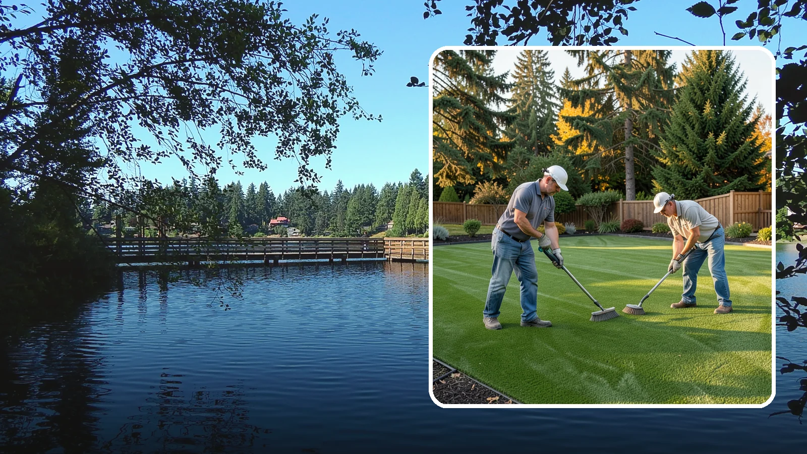 Artificial Turf Cleaning & Maintenance in Federal Way, King County, WA - Professional turf grooming and cleaning that keeps synthetic lawns fresh, upright, and sanitary.