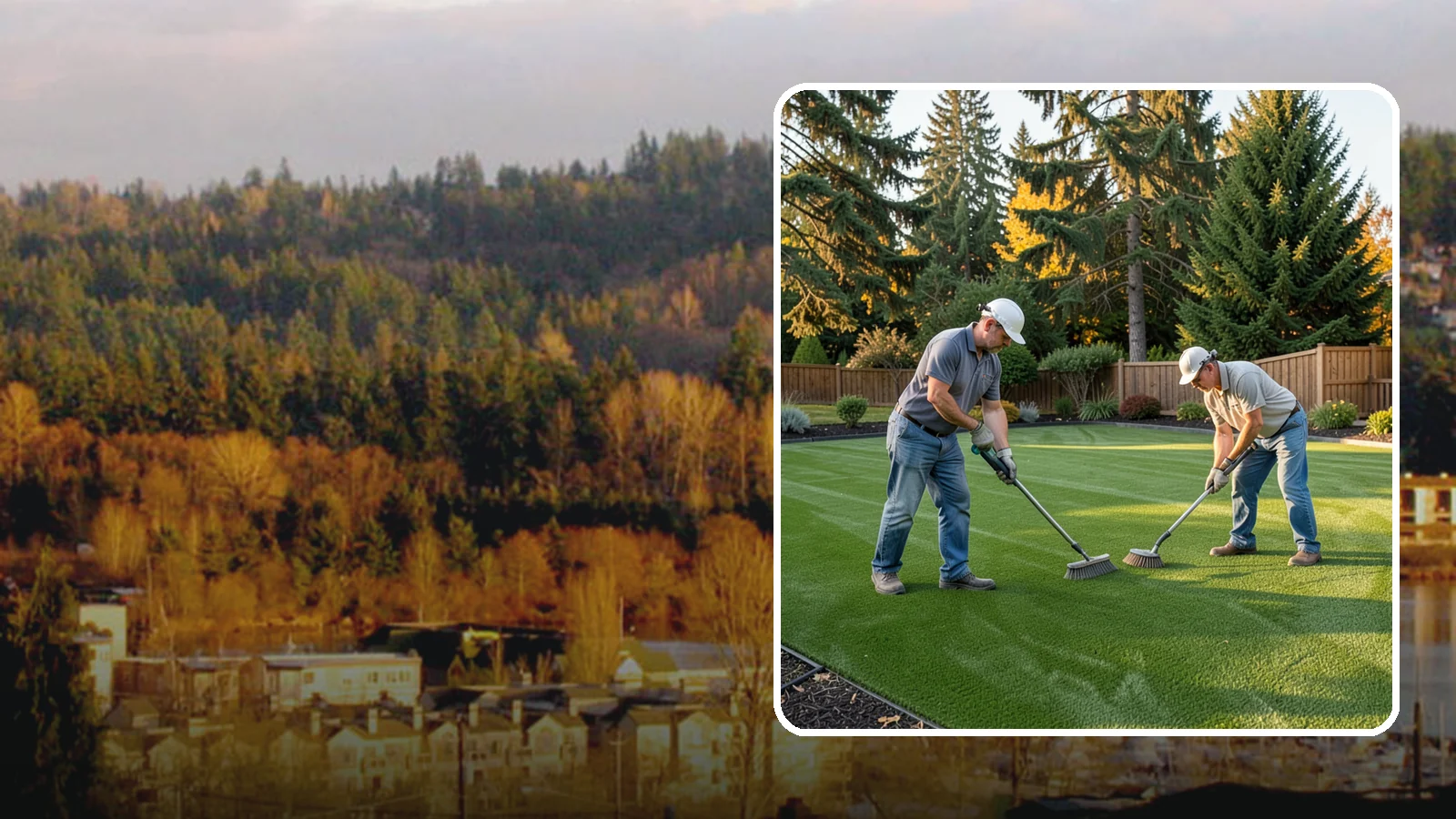 Artificial Turf Cleaning & Maintenance in Kenmore, King County, WA - Professional turf grooming and cleaning that keeps synthetic lawns fresh, upright, and sanitary.
