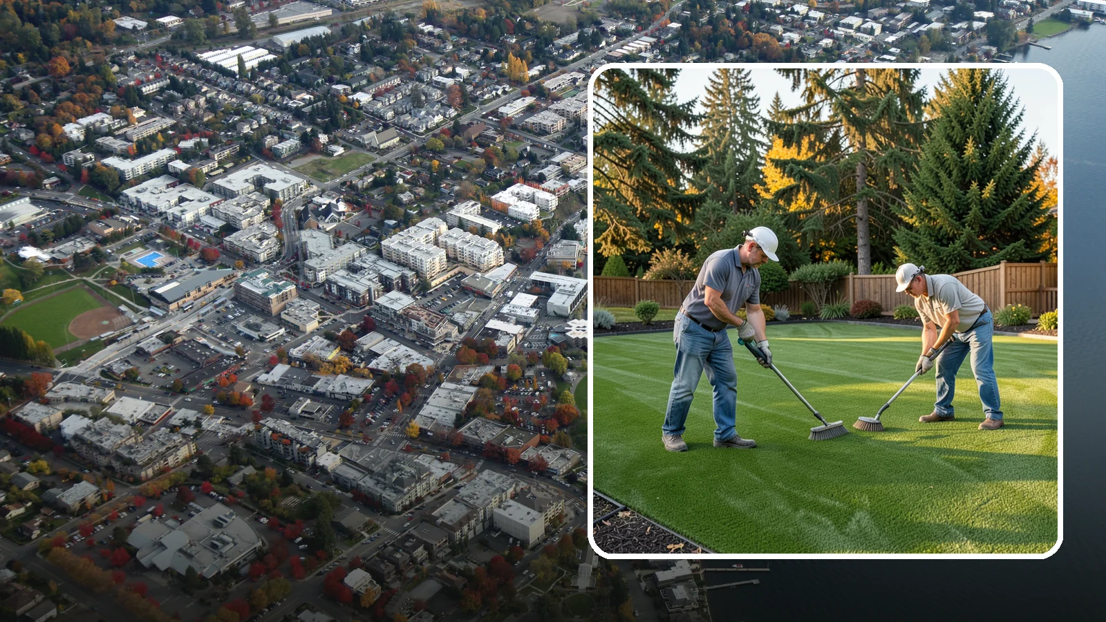 Artificial Turf Cleaning & Maintenance in Kirkland, King County, WA - Professional turf grooming and cleaning that keeps synthetic lawns fresh, upright, and sanitary.