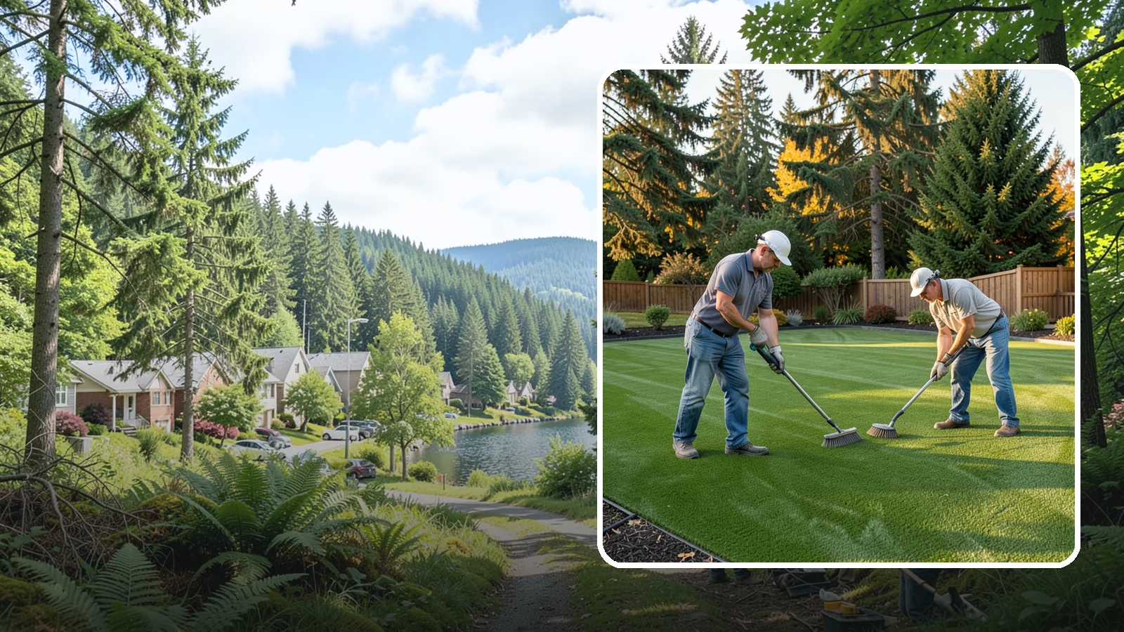 Artificial Turf Cleaning & Maintenance in Lake Forest Park, King County, WA - Professional turf grooming and cleaning that keeps synthetic lawns fresh, upright, and sanitary.