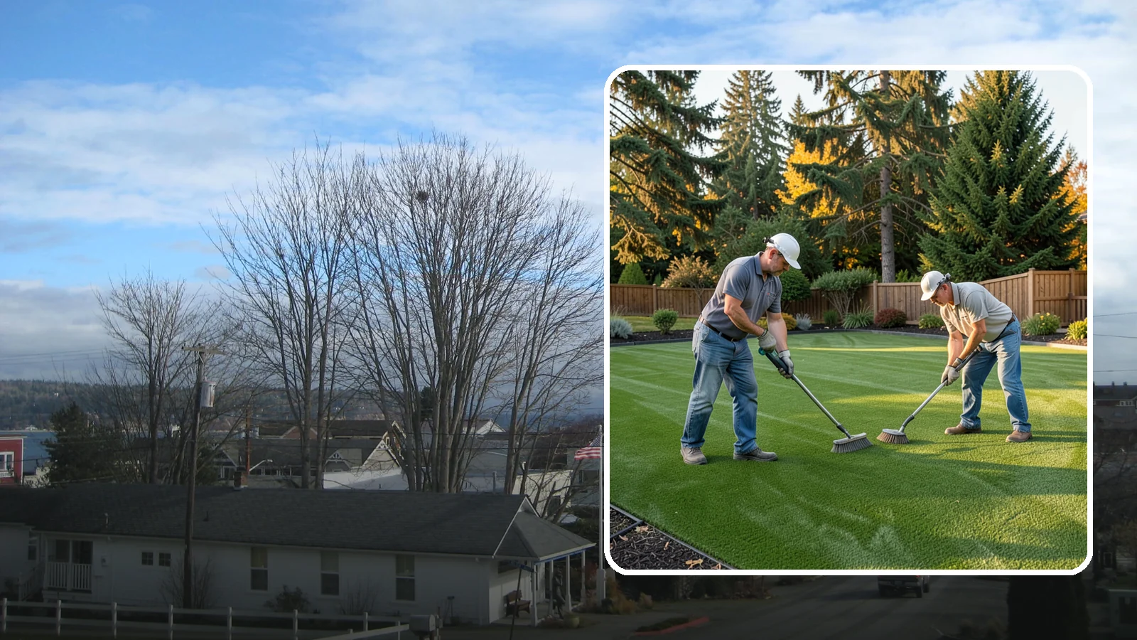 Artificial Turf Cleaning & Maintenance in Langley, Island County, WA - Professional turf grooming and cleaning that keeps synthetic lawns fresh, upright, and sanitary.