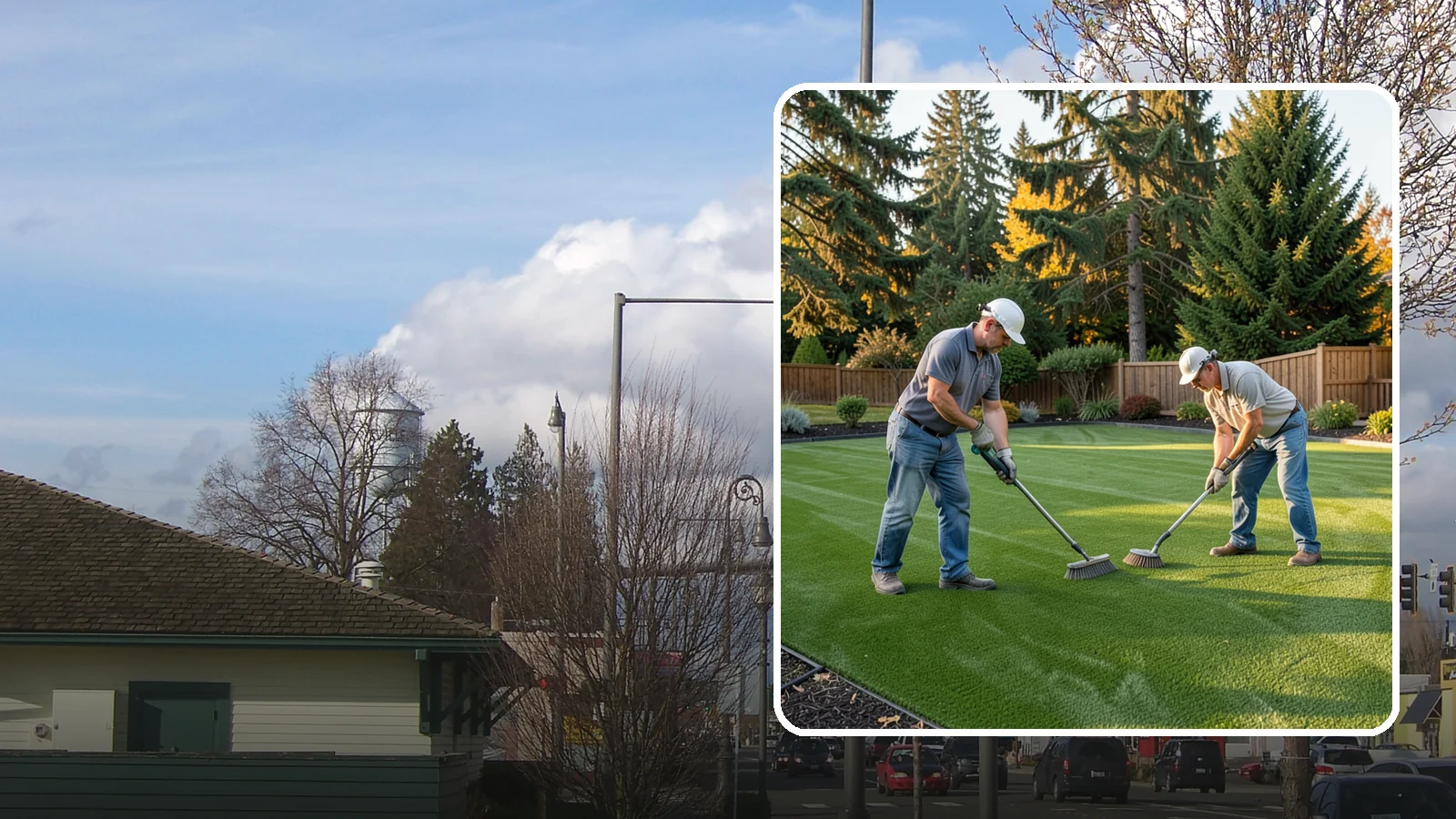 Artificial Turf Cleaning & Maintenance in Marysville, Snohomish County, WA - Professional turf grooming and cleaning that keeps synthetic lawns fresh, upright, and sanitary.