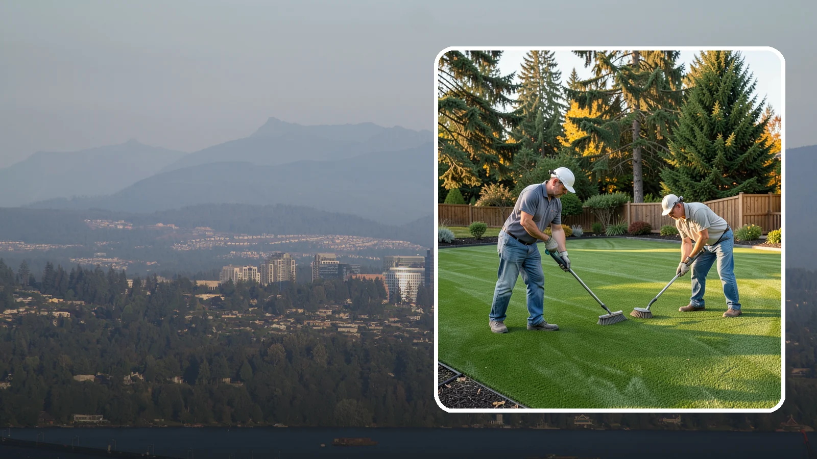 Artificial Turf Cleaning & Maintenance in Medina, King County, WA - Professional turf grooming and cleaning that keeps synthetic lawns fresh, upright, and sanitary.