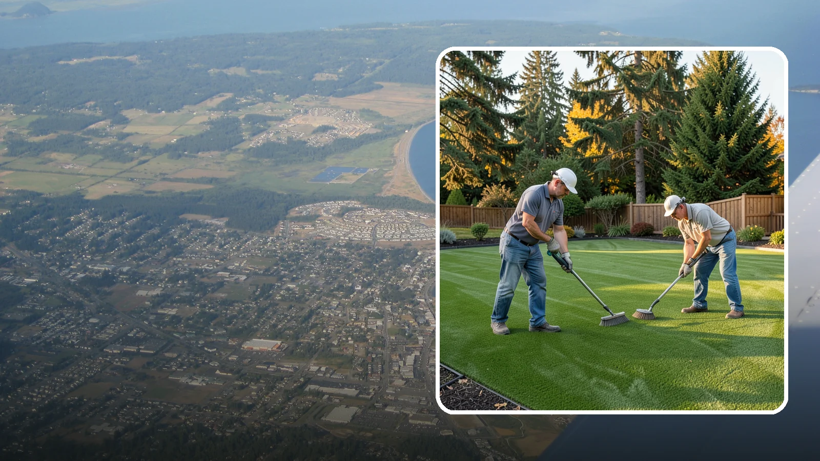 Artificial Turf Cleaning & Maintenance in Oak Harbor, Island County, WA - Professional turf grooming and cleaning that keeps synthetic lawns fresh, upright, and sanitary.
