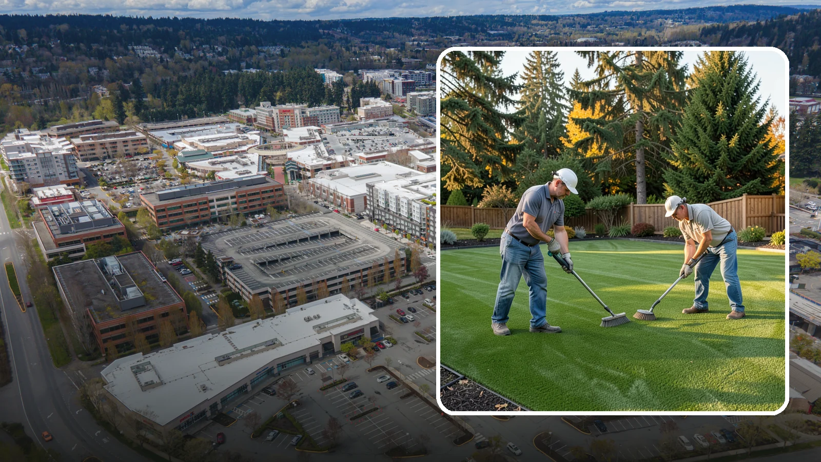 Artificial Turf Cleaning & Maintenance in Redmond, King County, WA - Professional turf grooming and cleaning that keeps synthetic lawns fresh, upright, and sanitary.