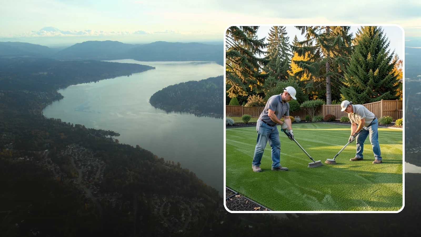 Artificial Turf Cleaning & Maintenance in Sammamish, King County, WA - Professional turf grooming and cleaning that keeps synthetic lawns fresh, upright, and sanitary.