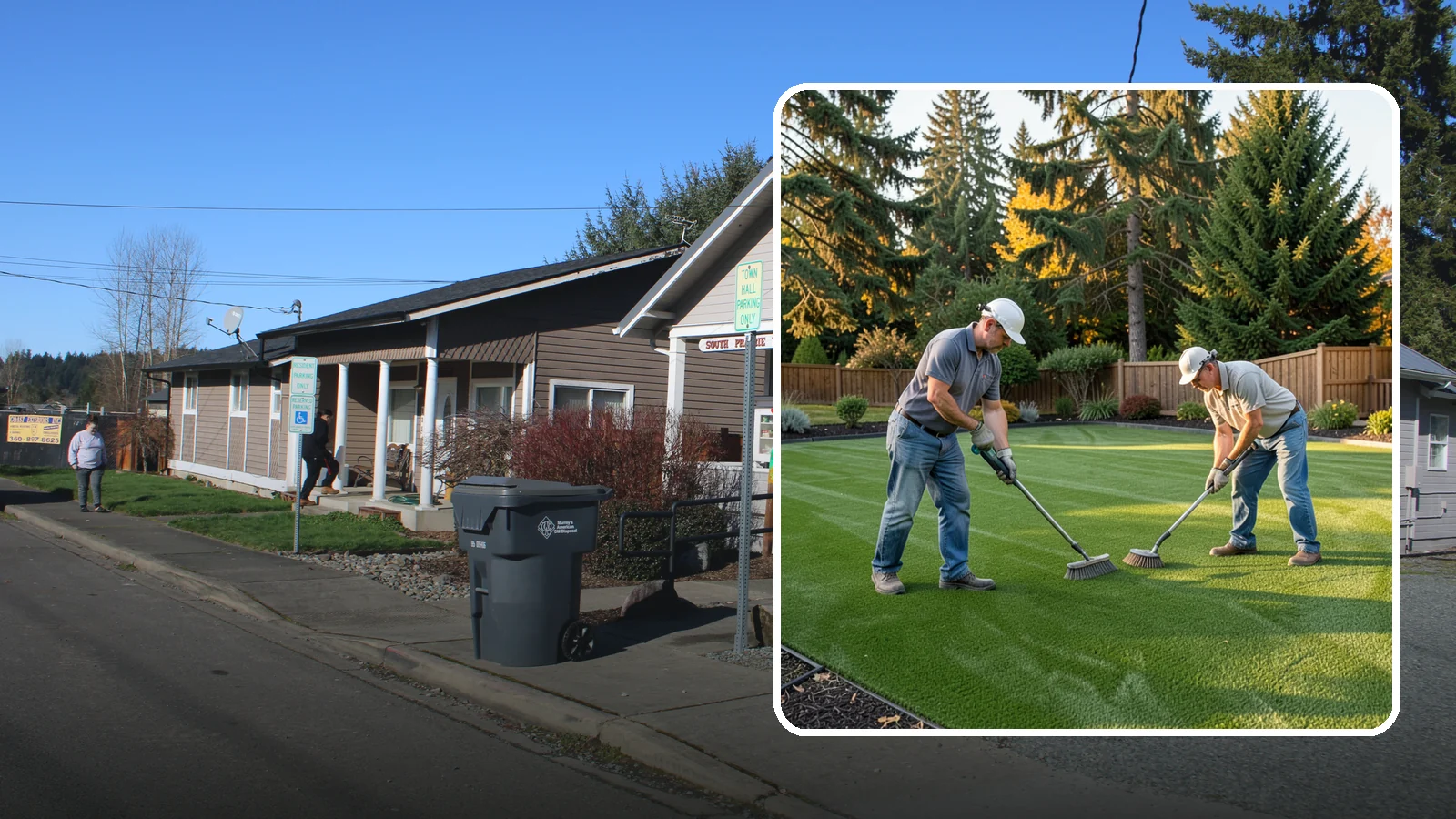 Artificial Turf Cleaning & Maintenance in South Prairie, Pierce County, WA - Professional turf grooming and cleaning that keeps synthetic lawns fresh, upright, and sanitary.