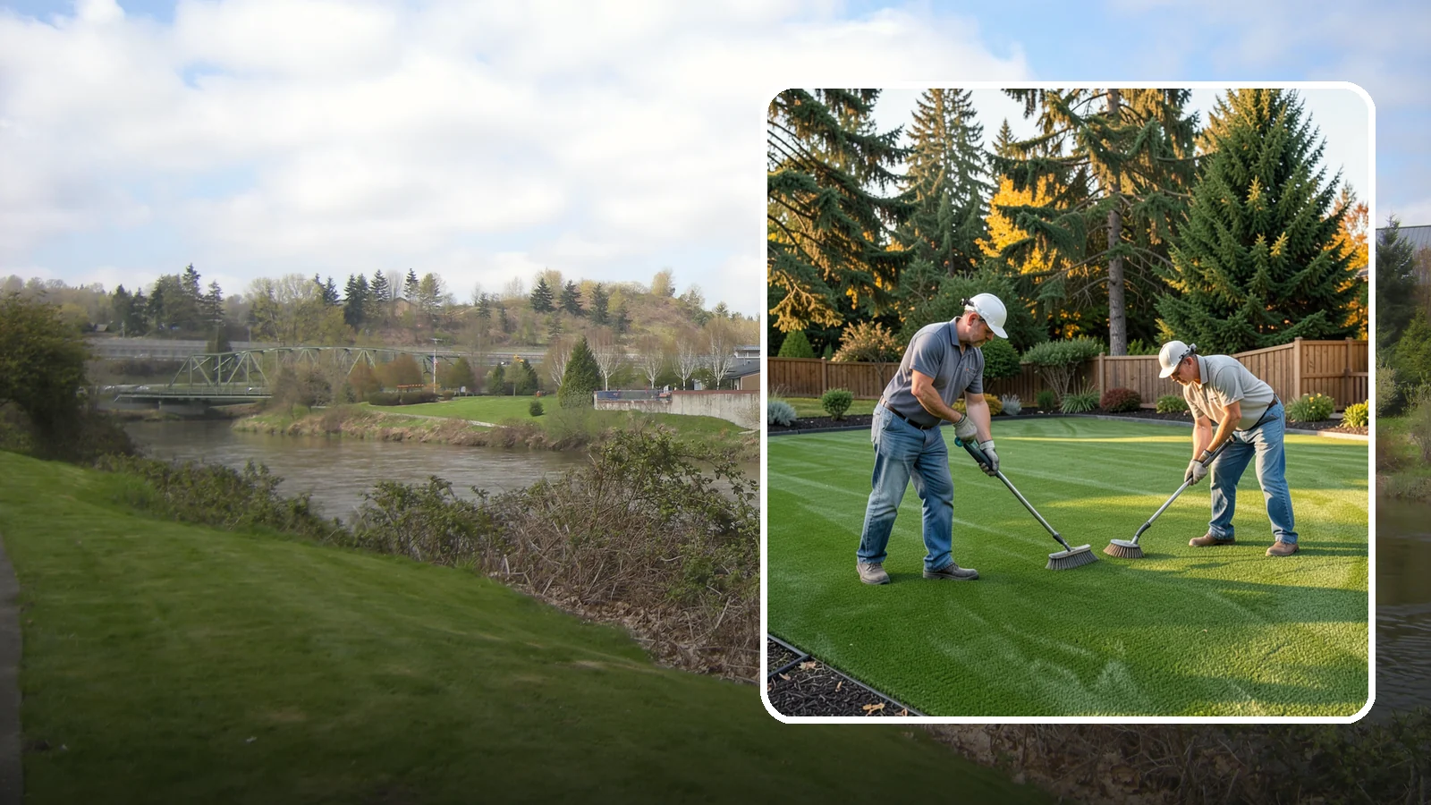 Artificial Turf Cleaning & Maintenance in Tukwila, King County, WA - Professional turf grooming and cleaning that keeps synthetic lawns fresh, upright, and sanitary.