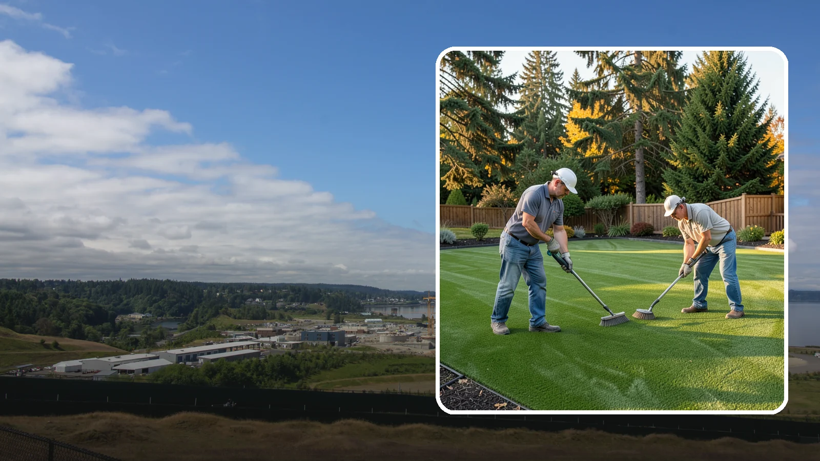 Artificial Turf Cleaning & Maintenance in University Place, Pierce County, WA - Professional turf grooming and cleaning that keeps synthetic lawns fresh, upright, and sanitary.
