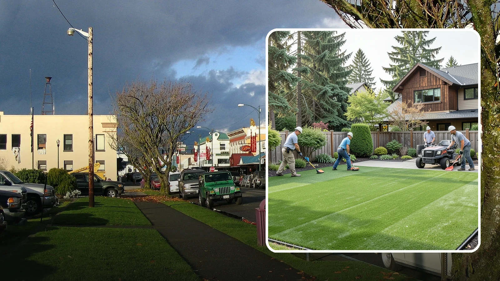 Artificial Turf Installation in Arlington, Snohomish County, WA - Premium artificial turf that gives you a lush, green lawn year-round with no mowing, watering, or mud.