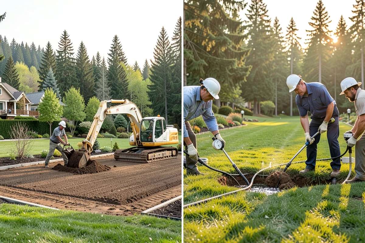 Artificial Turf Installation in Arlington, Snohomish County, WA - Remove the existing lawn and excavate