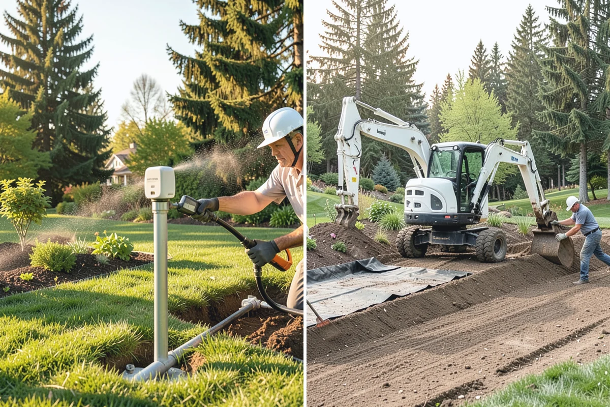 Artificial Turf Installation in Beaux Arts Village, King County, WA - Remove the existing lawn and excavate