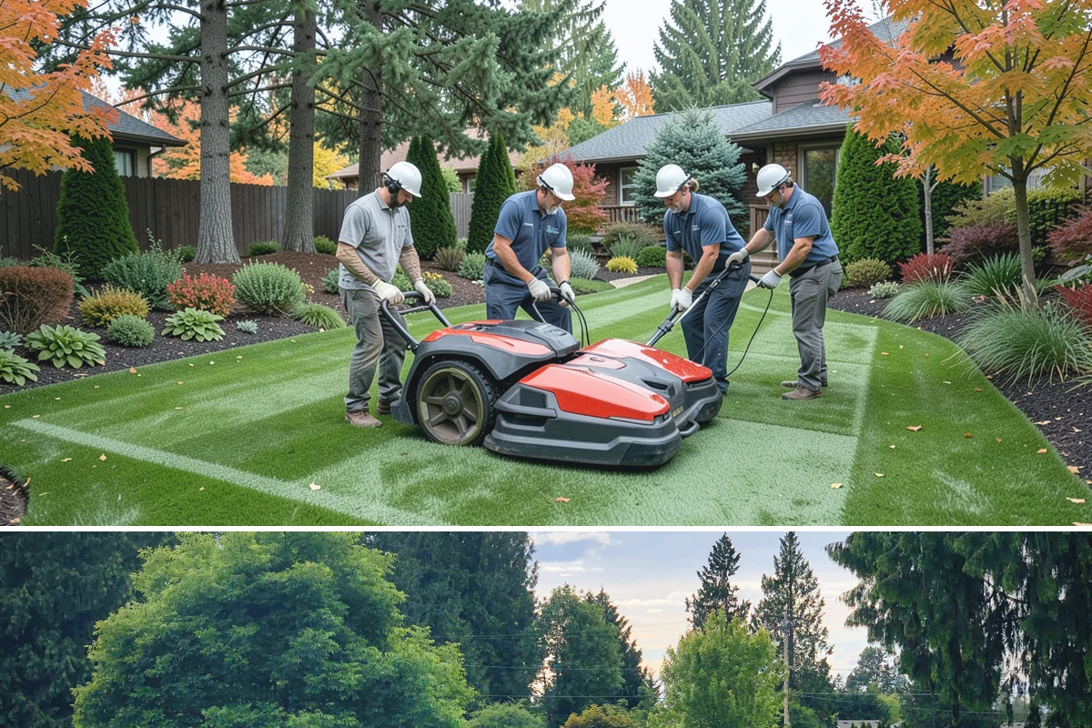 Artificial Turf Installation in Bonney Lake, Pierce County, WA - Can be installed year-round.