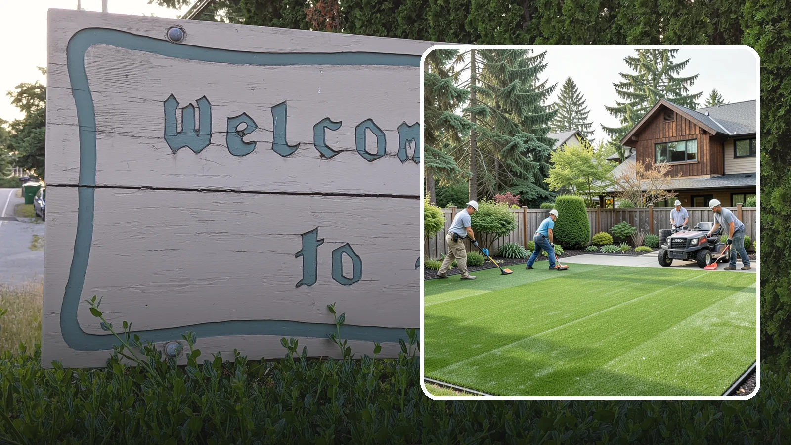 Artificial Turf Installation in Brier, Snohomish County, WA - Premium artificial turf that gives you a lush, green lawn year-round with no mowing, watering, or mud.