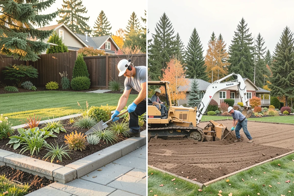 Artificial Turf Installation in Carbonado, Pierce County, WA - Remove the existing lawn and excavate