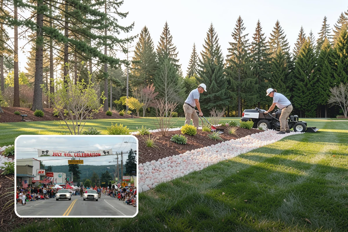 Artificial Turf Installation in Carnation, King County, WA - Green year-round with zero mowing