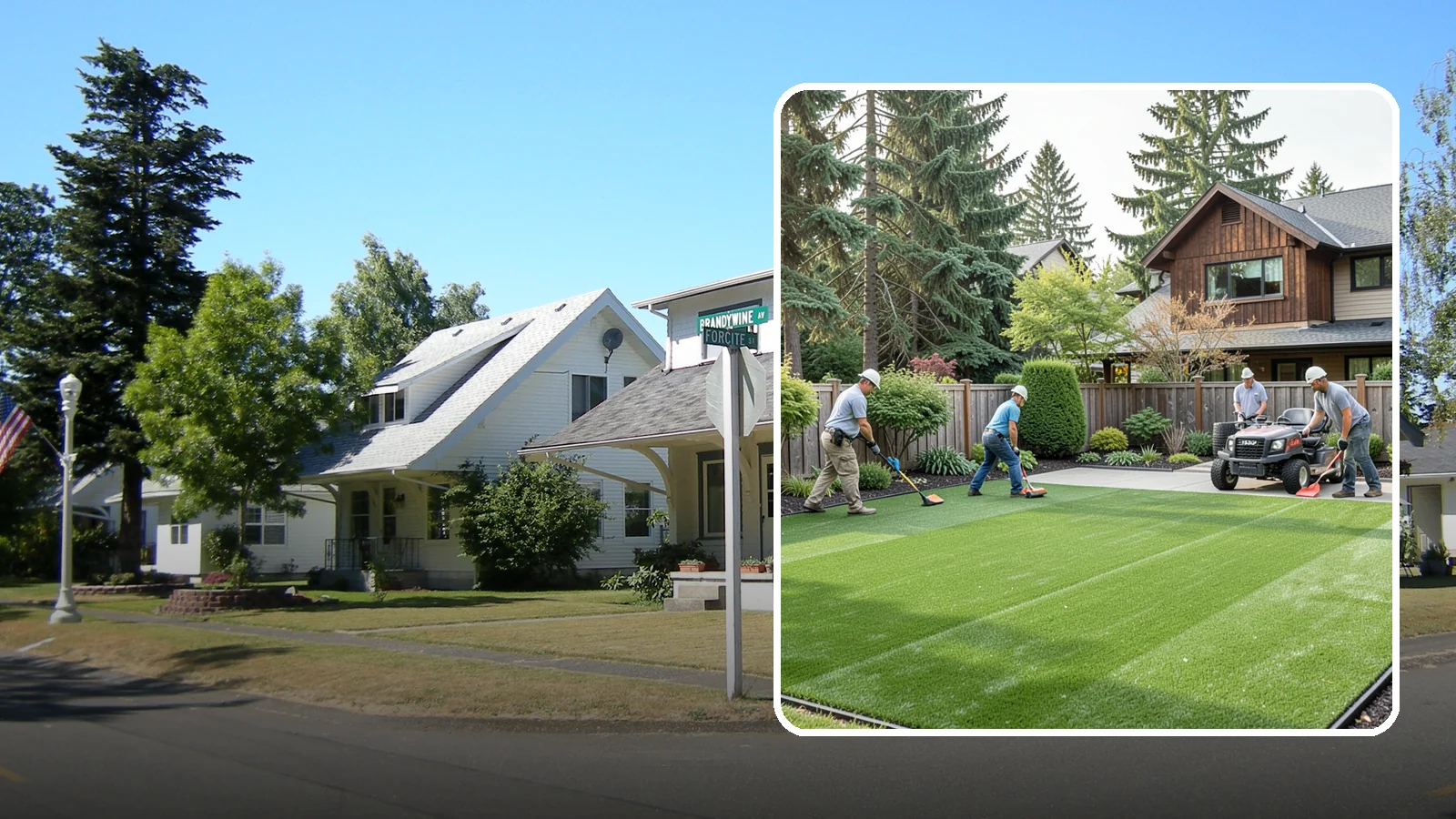 Artificial Turf Installation in DuPont, Pierce County, WA - Premium artificial turf that gives you a lush, green lawn year-round with no mowing, watering, or mud.