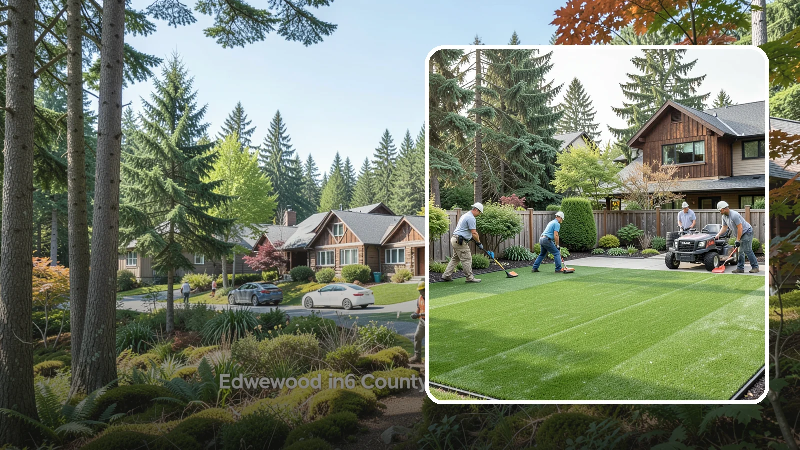 Artificial Turf Installation in Edgewood, Pierce County, WA - Premium artificial turf that gives you a lush, green lawn year-round with no mowing, watering, or mud.