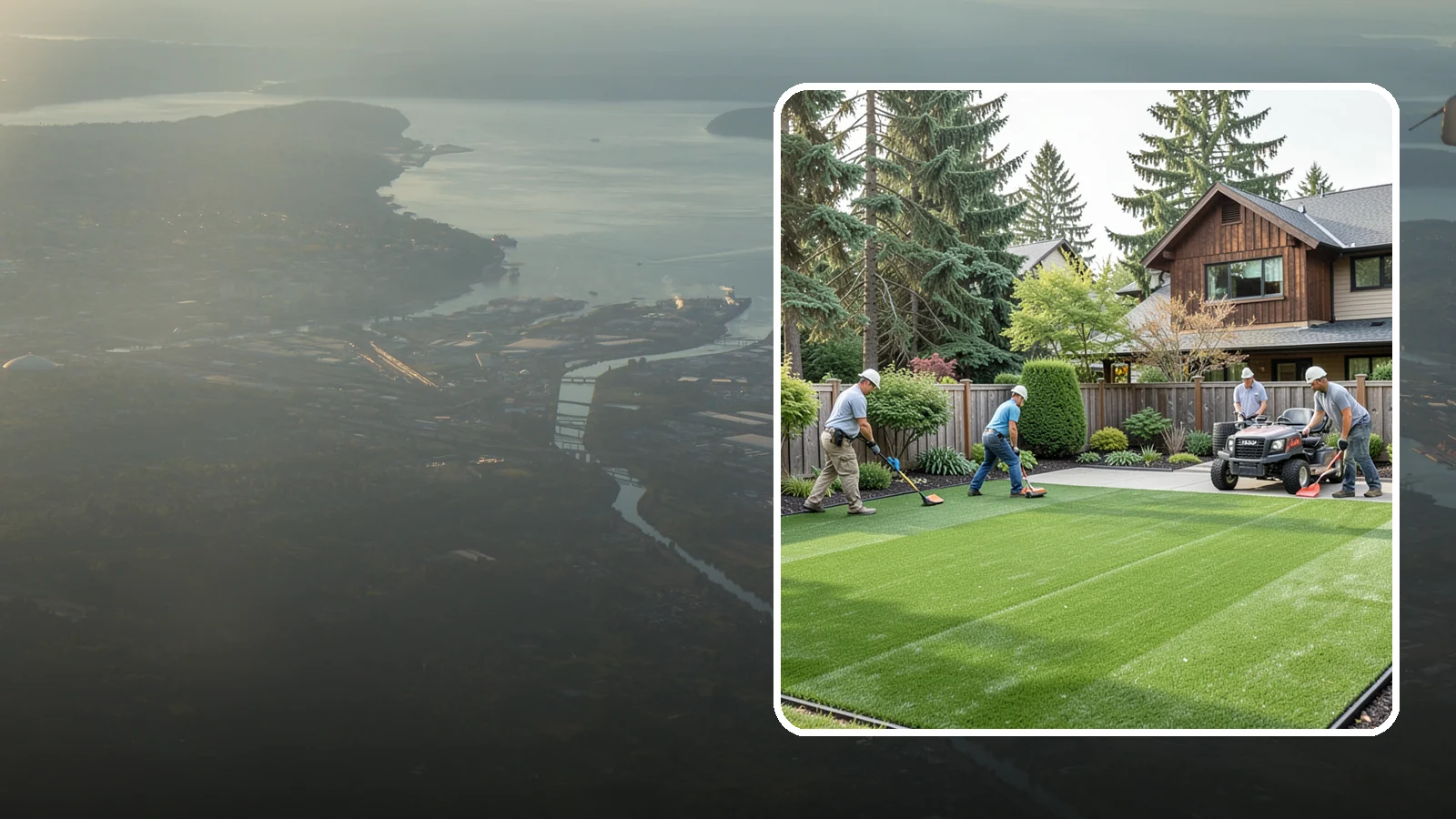 Artificial Turf Installation in Fife, Pierce County, WA - Premium artificial turf that gives you a lush, green lawn year-round with no mowing, watering, or mud.