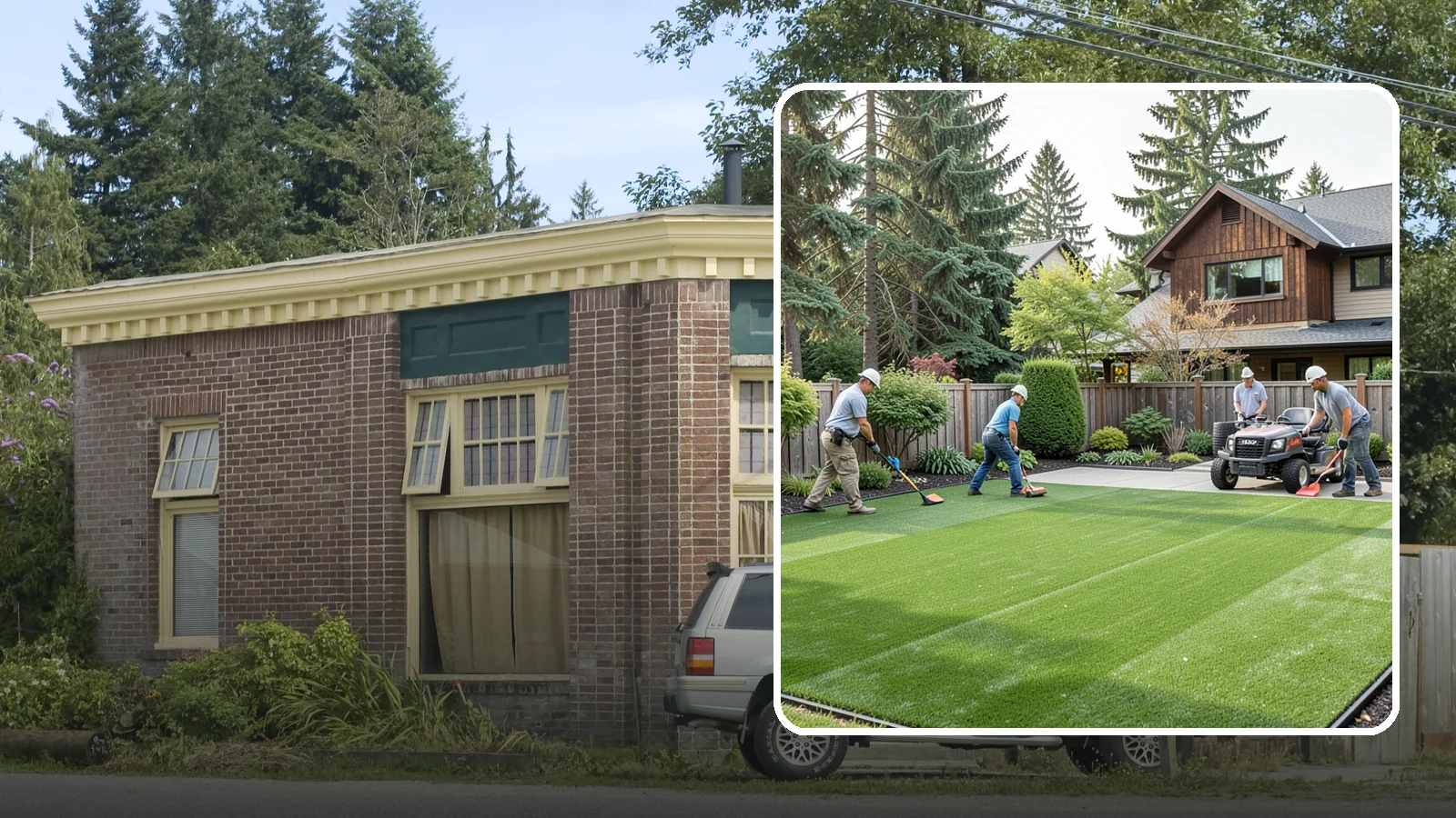 Artificial Turf Installation in Hamilton, Skagit County, WA - Premium artificial turf that gives you a lush, green lawn year-round with no mowing, watering, or mud.