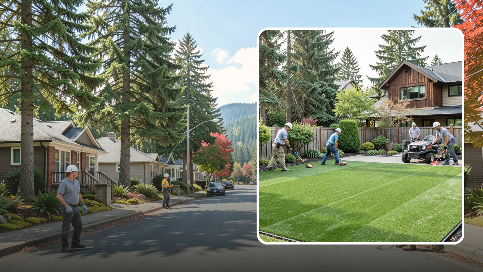 Artificial Turf Installation in Hunts Point, King County, WA - Premium artificial turf that gives you a lush, green lawn year-round with no mowing, watering, or mud.