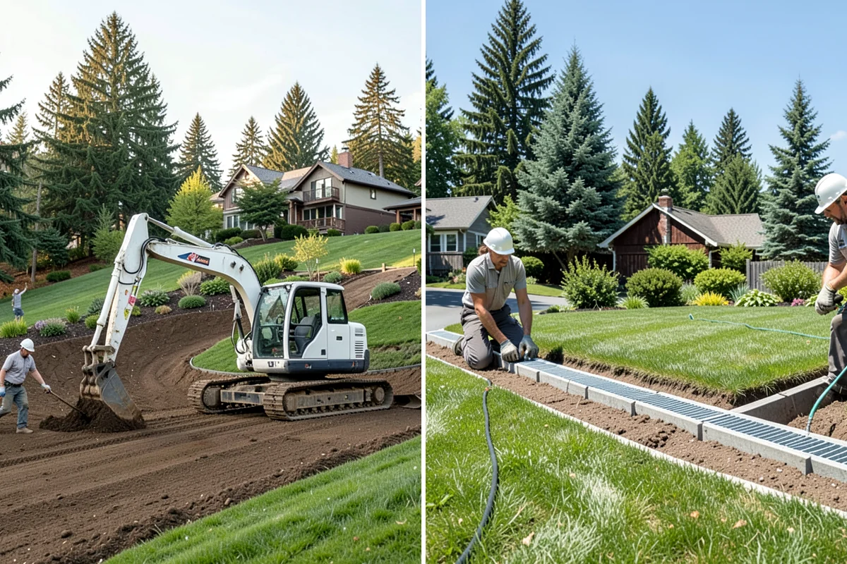 Artificial Turf Installation in Hunts Point, King County, WA - Remove the existing lawn and excavate